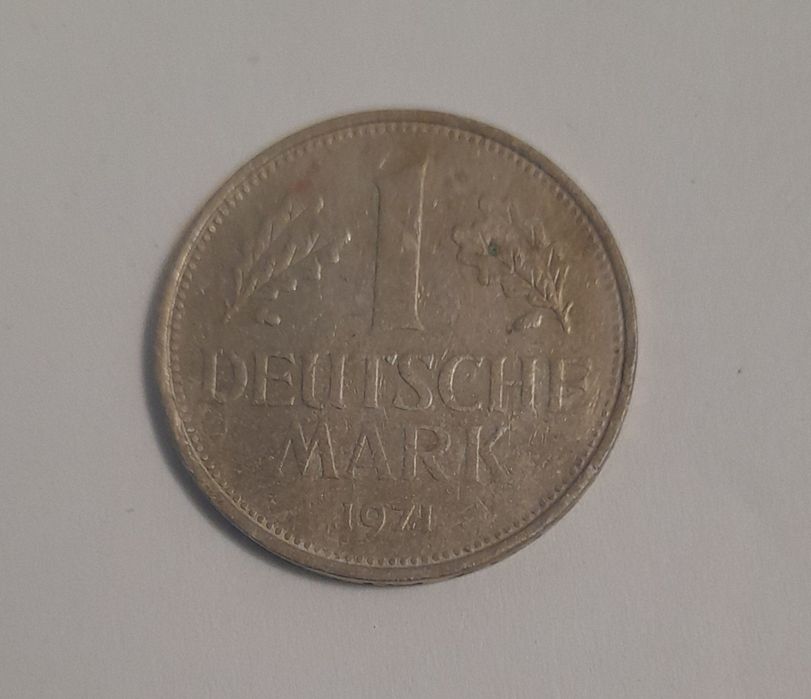 Monedă veche 50 Pfennig 1968 1 Deutsche mark 1971