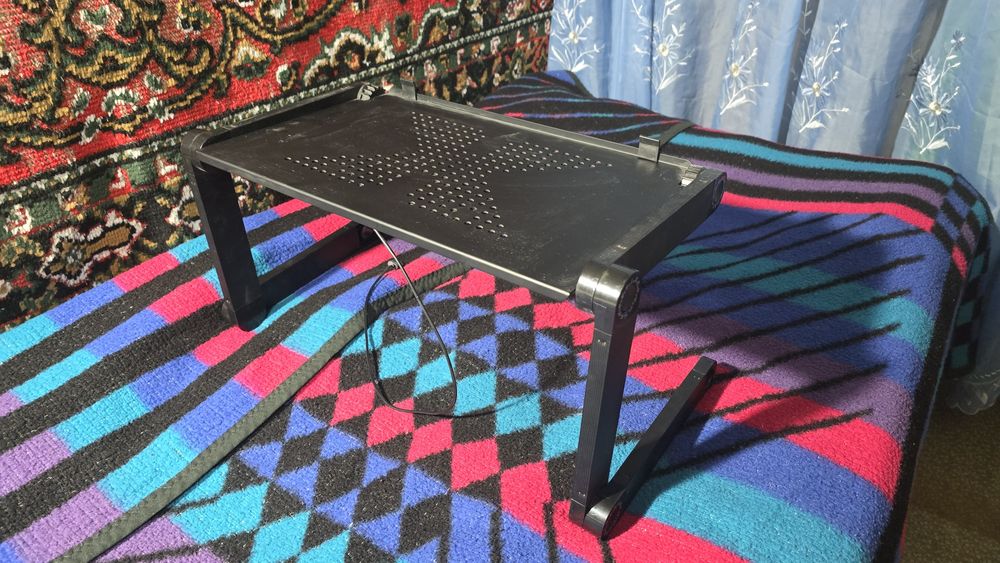 Столик для ноутбука с охлаждением, регулируемый, складной