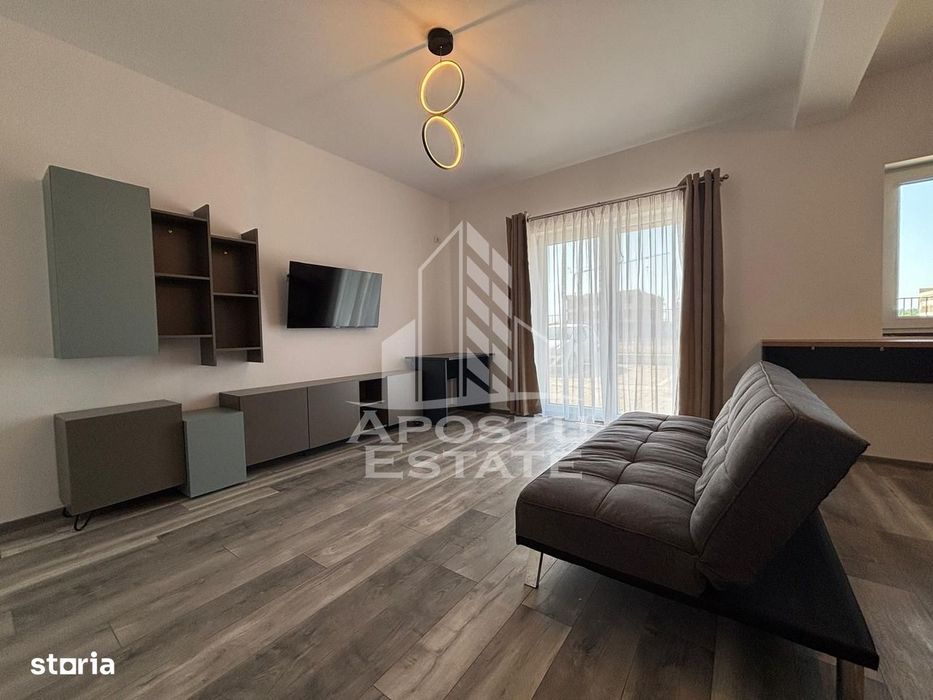 Apartament nou,2 camere si curte de 20 mp,mobilat Torontalului