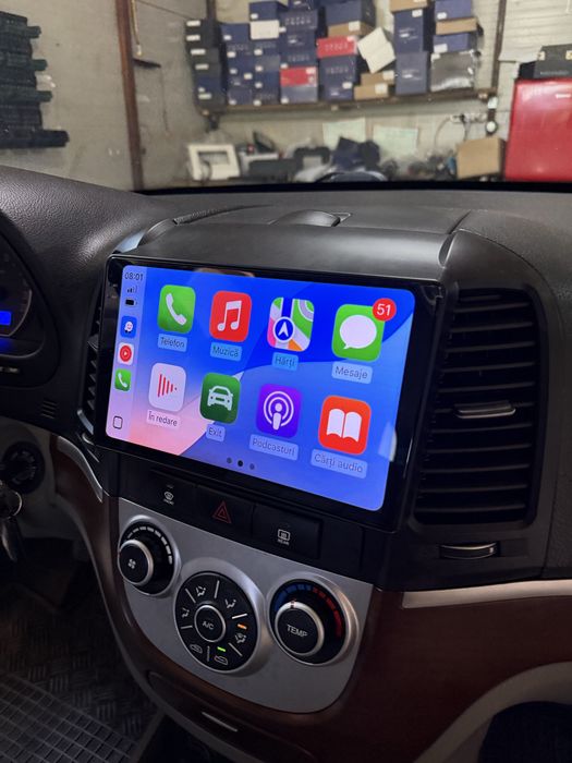Navigatie Android Hyundai Santafe Waze Youtube + Camera Marsarier