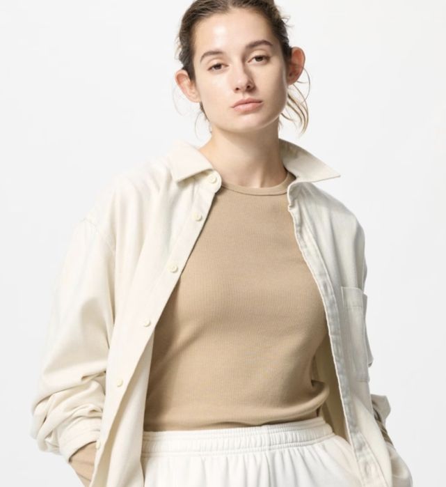 Новый лонгслив в рубчик Uniqlo!