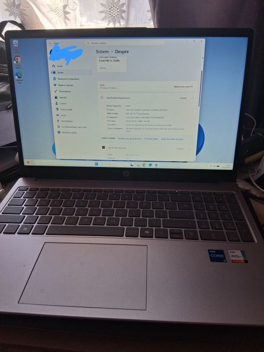 Vând laptop HP i5 nou instalat Windows 11 Pro