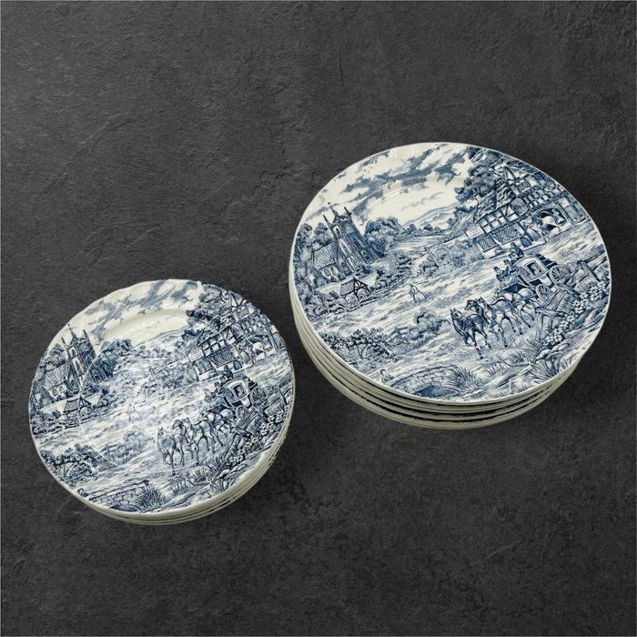 Италиански порцеланови чинии комплект