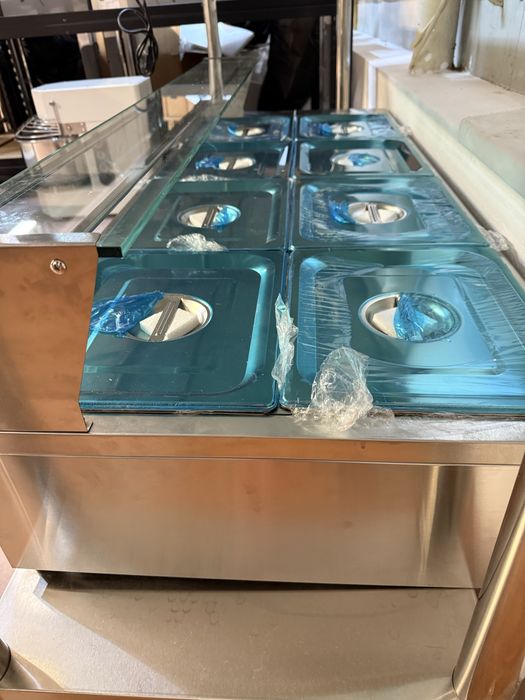 Vitrina calda  bain marin profesionala