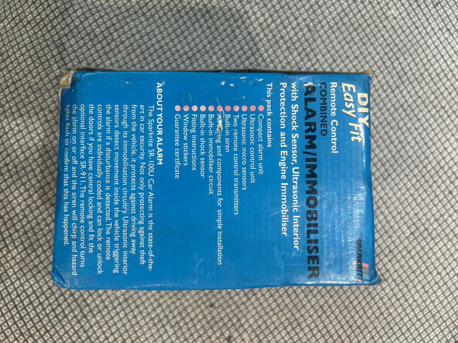 Vind alarma auto immobiliser SR-00U Sparkrite