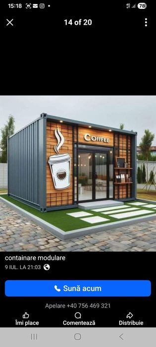Vând containere modulare și hala metalica