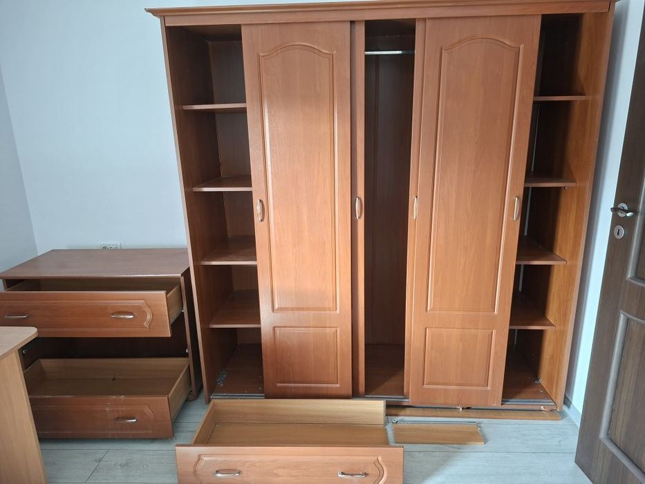 Set mobilier pal culoare cires