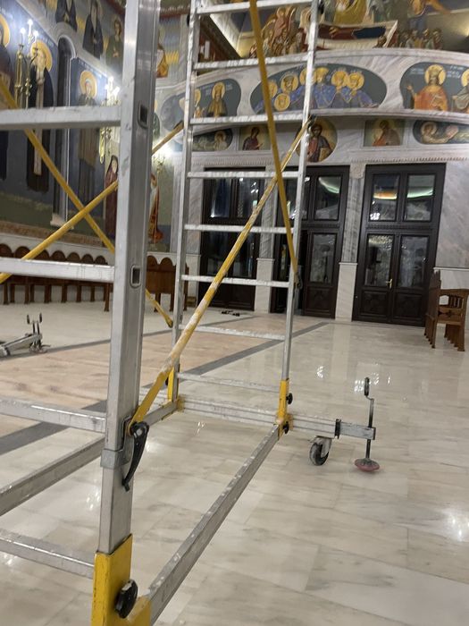 Inchiriez schela mobila aluminiu 7m | Schela profesionala pe roti