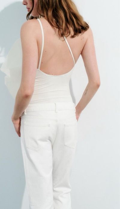 Боди Zara с тюлена панделка