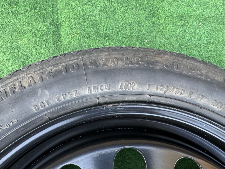 Резервна гума Тип патерица 125/80/17 цола БМВ е46 е90 е91 BMW e46 e90