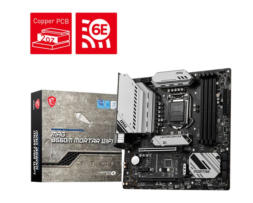 Материнская плата msi mag b560m mortar wifi lga 1200