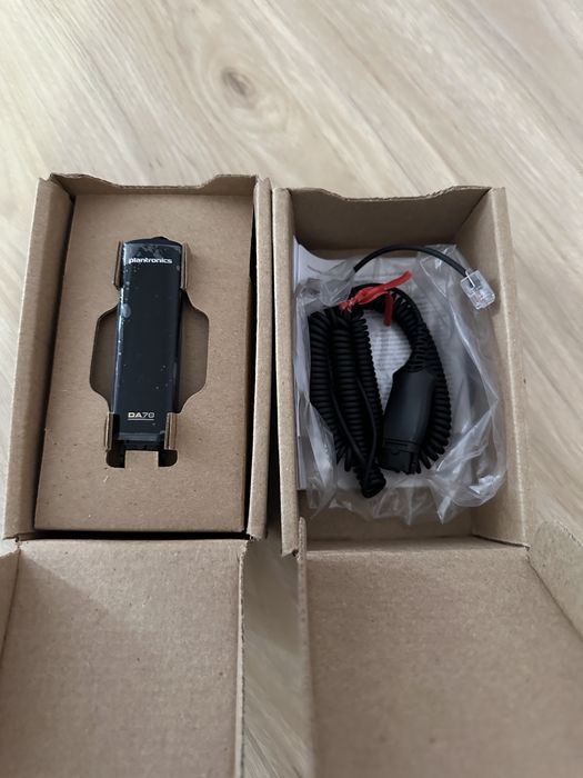 Plantronics HW 720 + USB адаптер DA70 + HIS adapter cable – НОВИ