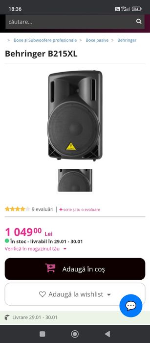 boxe pasive beringher