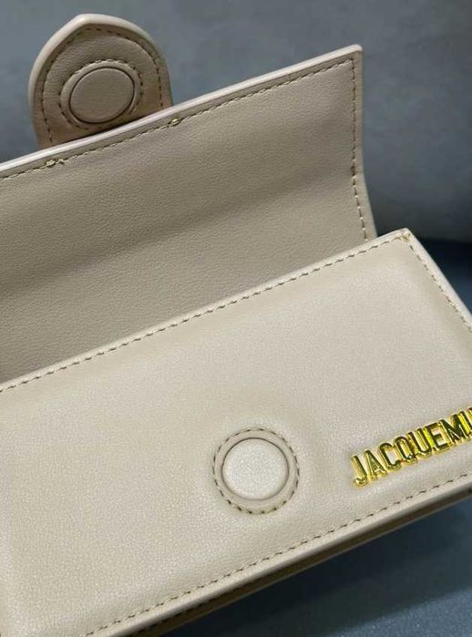 Geanta Jacquemus Le Bambino Bej / Crem - Piele Naturala