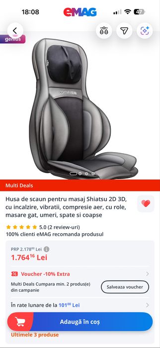 Husa de scaun pentru masaj