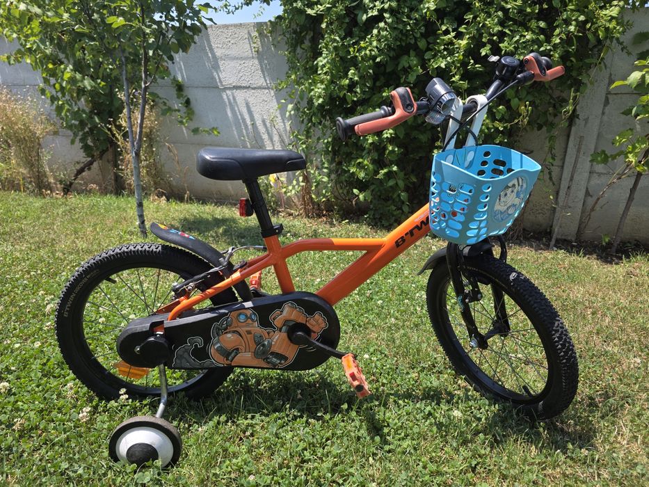 BICICLETĂ - 16 inch - B-twin ROBOT 500  4-6 ANI