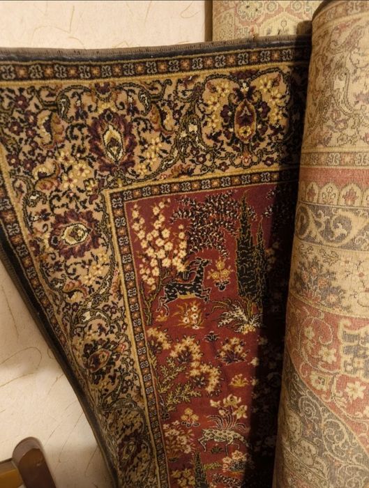 Жаккардовый шерстяной ковер  — отличное состояние!