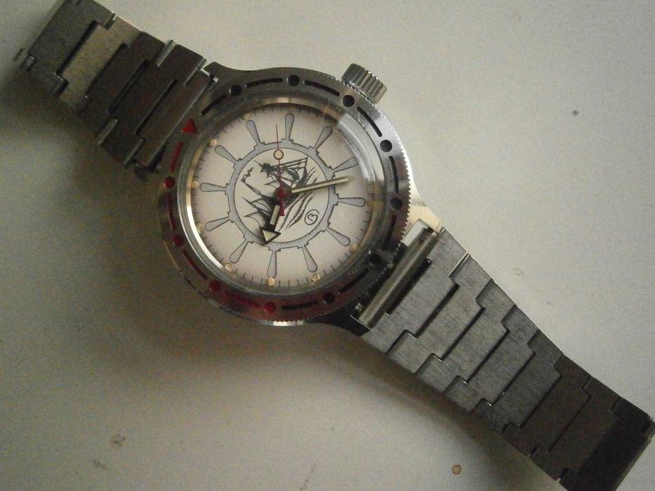 ВОСТОК Командирски, автоматик; стилизиран кораб; Русия; Нов! Топ!