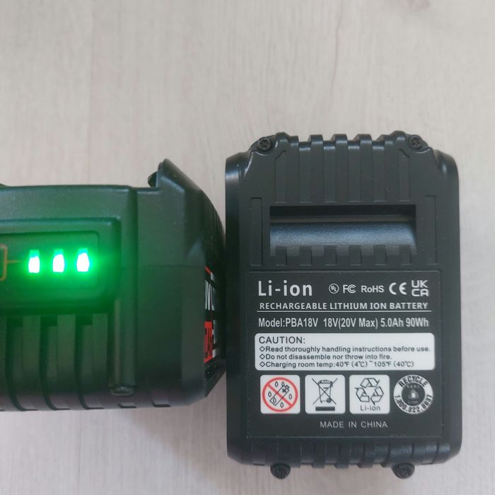 КОМПЛЕКТ 2 бр. Батерии 18V / 20V MAX 5.0Ah Li-ion (PBA18V) – за Bosch, Gardena и др.