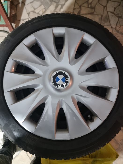 Jante cu anvelope cu capace originale BMW seria 1 model 2012+