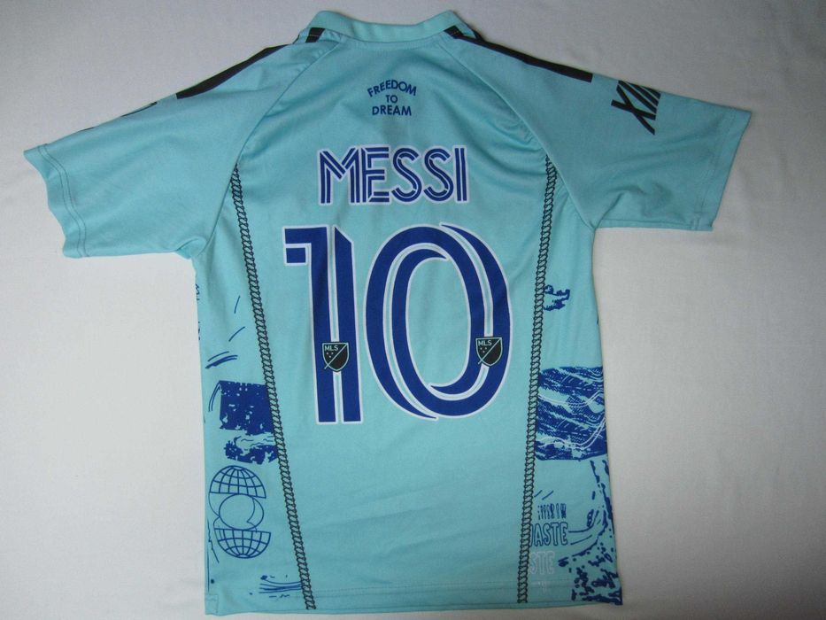 Tricou fotbal copil, Messi, Inter. Miami, masura 164,  Adidas,  ca nou