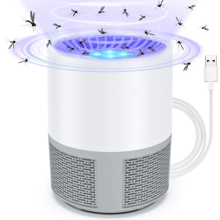 Asasin electric de insecte lampă UV capcană pentru muște USB portabilă – pentru dormitor, living, birou