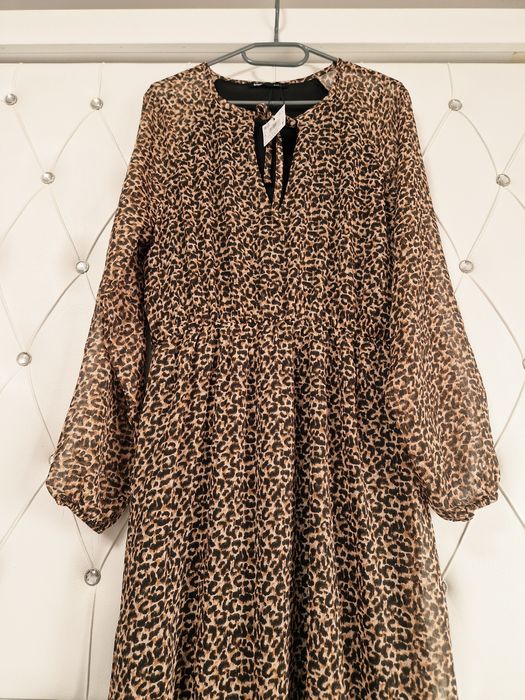 Rochie vaporoasa animal print