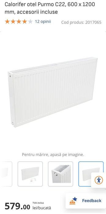 Radiatoare otel de 120/60 și 60/60 și scăriță de prosoape.