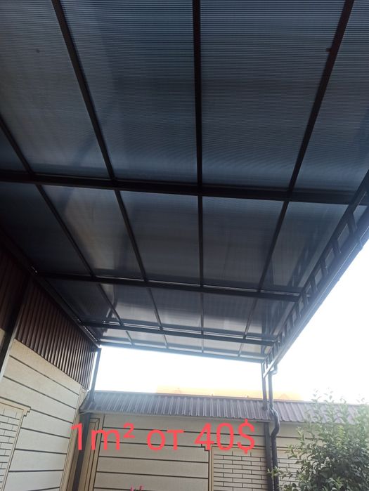 Hi Tech навесы всех видов (лексан профнастил) naves leksan