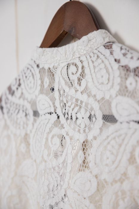 Tricou camasa maneca scurta dantela Vero Moda M Noua