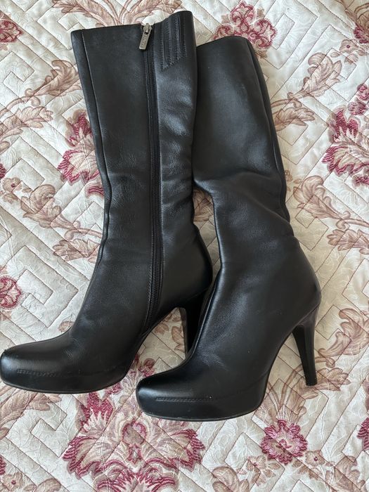 Продам  сапоги кожаные