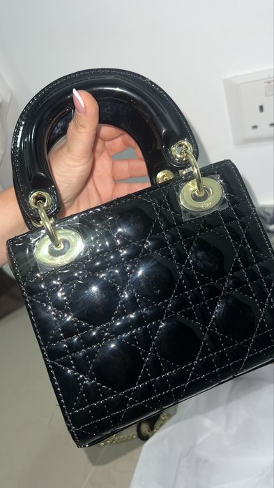 Колекционерска дамска чанта Mini Lady Dior