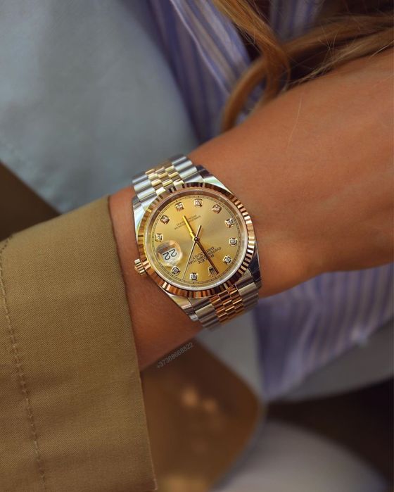 Rolex Date-Just Diamond Champagne 36mm ETA 3235