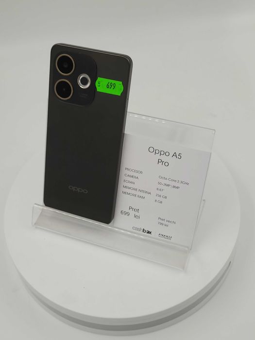 Garantie 24 luni Oppo A5 PRO 5G 256GB CashBox