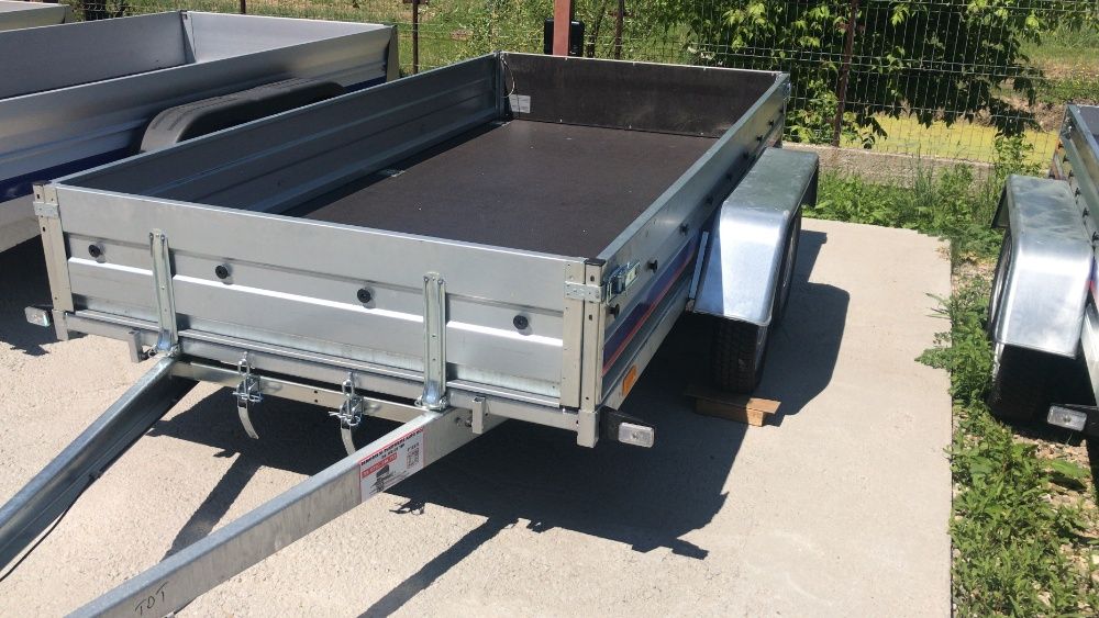 Remorca 750kg, Niewiadow BD-750 (300 cm x 150 cm), 2 axe, NOUA, OFERTA