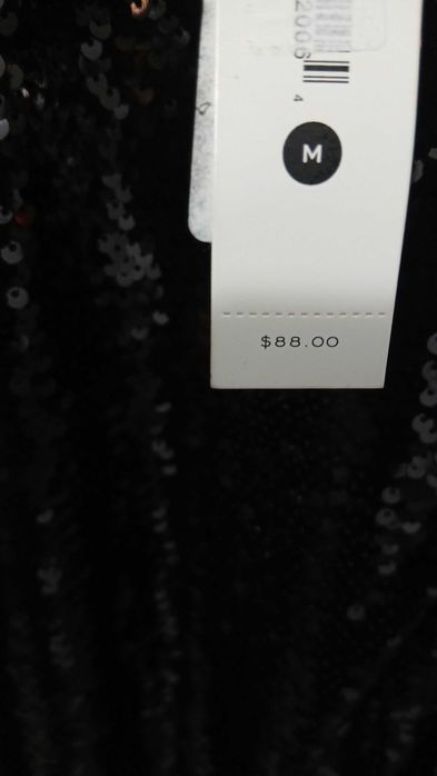 Ликвидация - рокля с пайети и дълги ръкави – AQUA, размер S