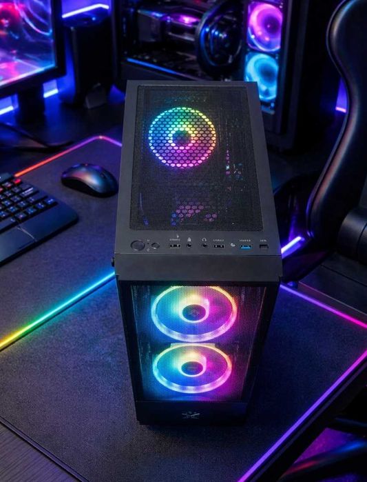 Продавам Геймърски компютър i7-6700/GTX 1660 Super/32GB DDR4/512GB NVMe/4TB HDD/500W НОВО захранване