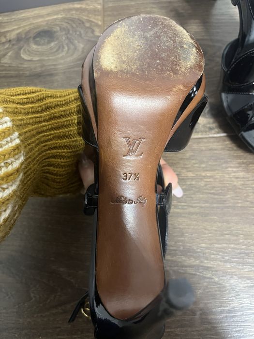 Sandale cu toc Louis Vuitton