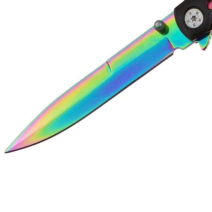 Briceag vanatoare IdeallStore®, Rainbow Destiny, 22.5 cm, multicolor