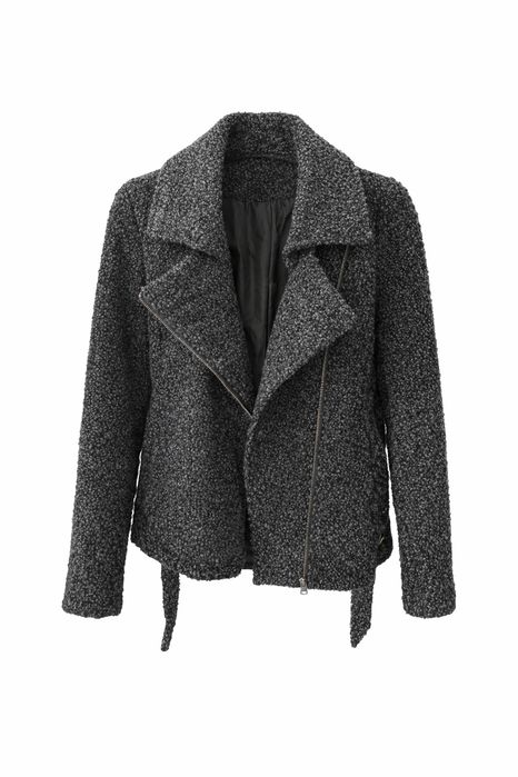 Noisy May Сиво букле яке с асиметричен цип – модерен модел