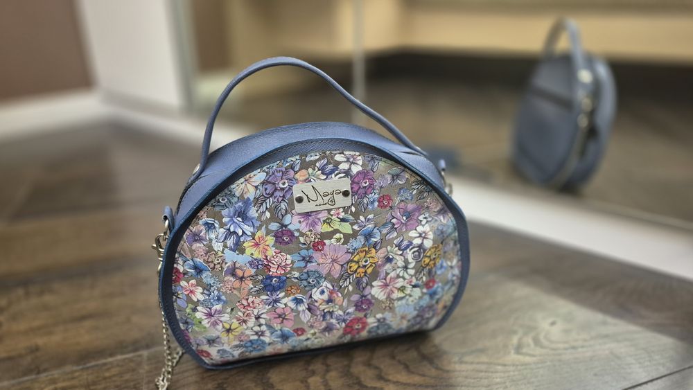 Ръчно изработена чанта естествена кожа