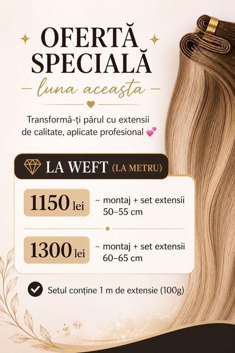 Extensii de par/montaj/intretinere