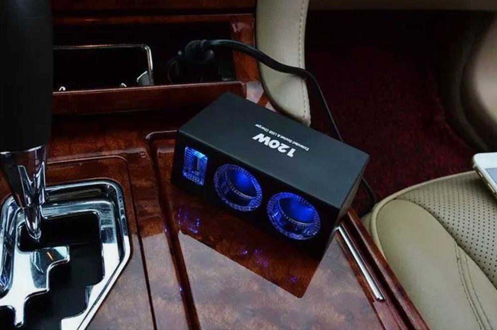 Двоен разклонител на запалката + 1 USB изход - 120W, 12V/24V.