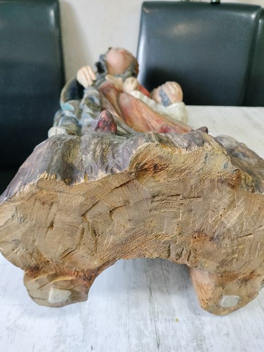 Statuetă scluptură din lemn