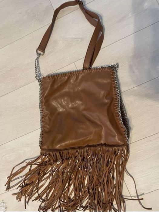 Geanta vintage / retro cu franjuri