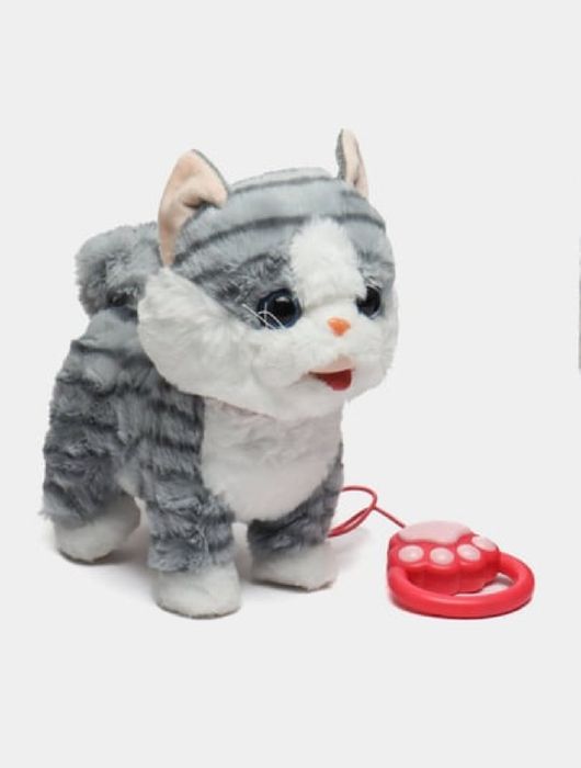 "Интерактивная кошечка на поводке" (ходит, поёт, мяукает, повторяет)