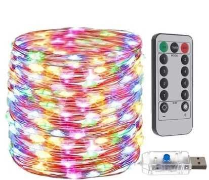 Коледни лампички с дистанционно 10 метра