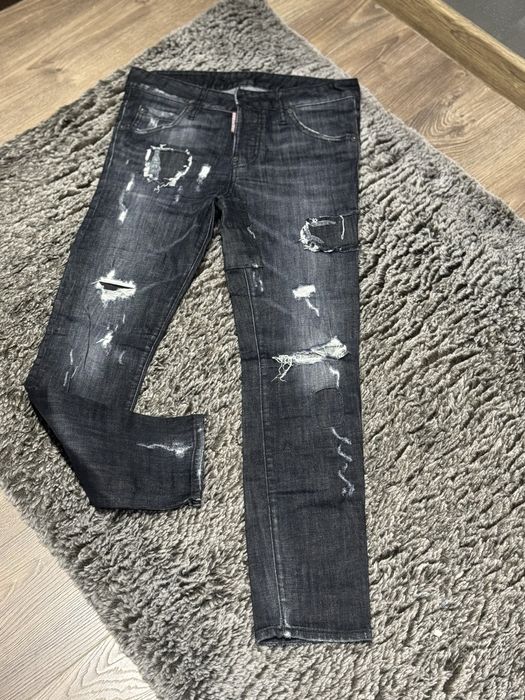 Черни дънки Dsquared