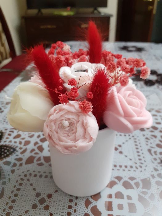 Aranjamente set din ceara de soia handmade