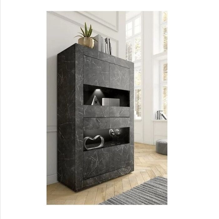 SS30! NOU Vitrină Otto gri anthrazit